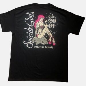 SuicideGirls Graphic Tee NWT Large Unisex Pin-Up Tattoo Goth Streetwear